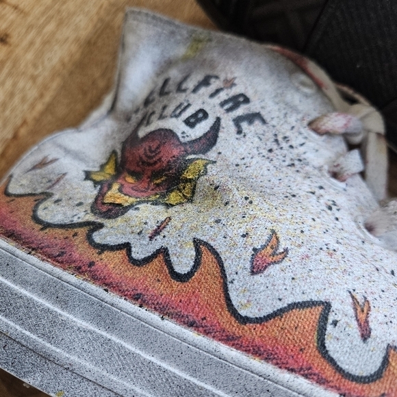 Unisex CONVERSE Chuck Taylor ALL STAR HIGH TOP Fire/Multicolor 1U646F M9 W11 - Picture 3 of 11